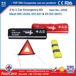 3 In 1 Car Emergency Kit DIN 13164